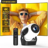 Magcubic HY300 X 4K Android 11 Projector with Electric Focus 300Ansi Wifi6 BT5.0 Portable Projector HIFI Sound Home Outdoor