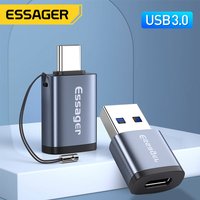 Essager USB Typ C OTG Adapter Typ-C USB-C Stecker auf USB 3.0 Buchse Konverter für MacBook Xiaomi mi Samsung USBC OTG Stecker