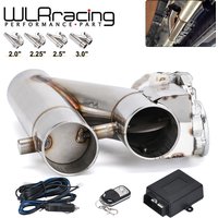 Universal Stainless Steel 304 2.0" 2.25" 2.5" 3" Dual-Valve Electric Exhaust Downpipe Cutout With Remote Wireless Accessories