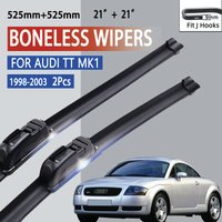 For Audi TT MK1 1998 - 2003 Car Wiper U-type Soft Rubber Boneless Wiper HD Quiet Durable Automotive Wiper 21"+21"