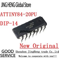 1PCS ATTINY84-20PU ATTINY84A-PU ATTINY84 ATTINY84-20 84-20PU MCU 8BIT 8KB FLASH 14-DIP New Original IC