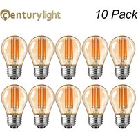Vintage G45 Edison Led Light Bulb E27 4W 6W Filament Ball Lamp Warm White 2200K Amber Glass Dimmable Mini Globe Bulb For Pendant