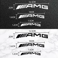 6pcs Car Brake Caliper Badge Sticker Automotive Goods for Mercedes Benz AMG w204 w203 w212 w211 w124 w210 GLC Car Accessories