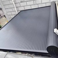Factory waterproof automatic aluminum roller shutter external retractable glass cover sunroof electric roof