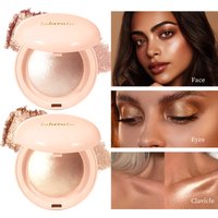 Face Highlighter Powder Instant Silky Skin Glow Long Lasting Waterproof Baked Shimmer Illuminator Makeup Contouring Glitter