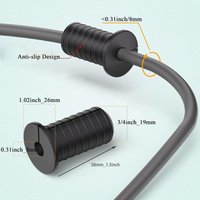 4pcs Silicone Wall Grommets Threaded Non-slip Ethernet Cable Grommets Wall Mount Cable Grommets for Starlink
