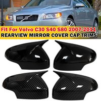 For VolVo C30 S40 S80 2009-2012 Rearview Mirror Cover Body Kit Accessories