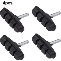 2 Pair Cantilever MTB Road Cycles BIKE BRAKE PADS 55mm Thread Post Blocks Shoes Bicycle Brake System Bracket Parts