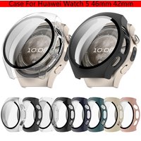 Case For Huawei Watch 5 46mm 42mm Tempered Glass Shell PC Hard Case Anti-scratch Screen Protector For Huawei Watch 5 Accessories
