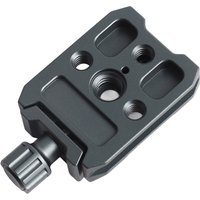 Aluminum Alloy Quick Release QR Plate Clamp with Arca QR Plate Slot 3/8-inch & 1/4-inch Screw Hole for DJI RS2/RSC2/RS3 QR Plate