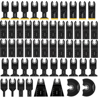 12/35/52pcs 8 Different Sizes Oscillating Saw Blades Wood And Metal Plastics Cutting Universal Quick Release Multi Tool Blades