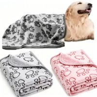 Autumn and Winter Soft Fluffy High Quality Pet Blanket Cute Cartoon Pattern Pet Mat Warm and Comfortable Blanket for Cat Dogs