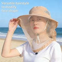 Anti-Mosquito Fishing Hat Men Women Casual Outdoor Sunscreen Fishing Cap With Net Mesh Repellent Insect Bee Protection