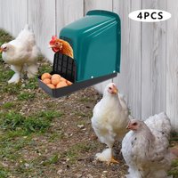 4Pcs Plastic Nesting Box, Chicken Nesting Box, for Laying Eggs Poultry Farm 46.6 * 39 * 41.5cm