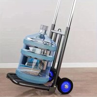 Höhenverstellbarer, faltbarer Handwagen mit Rädern – robuster Stahlrahmen, tragbarer Mehrzweckwagen für Zuhause, Einkaufen, Gepäck
