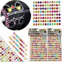 1-10Sheet Colorful Diamond Crystal Sticker Mini Crystal Diamond Adhesive Sticker Scrapbook Photo Album Decoration Stationery ZYF