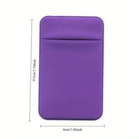 1Pc Fashion Elastic Cell Phone Card Holder Mobile Wallet Case with Adhesive Sticker Pocket for ID Credit Cards
