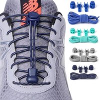 1 Pair Elastic Quick Lock No Tie Shoelaces, Lazy Laces Without Ties for Sneakers & Boots, Suitable for Adults & Children