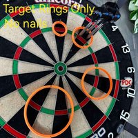 Dart Practice Ring Target Marking Circle Dartboard Training Auxiliary Ring for Indoor Competitive Dart Game Accessories