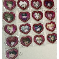 Anime Genuine Danganronpa Koizumi Mahiru Tanaka Nagito Komaeda Cosplay Acrylic Heart-shaped Badge Brooch Cartoon Emblem Xmas