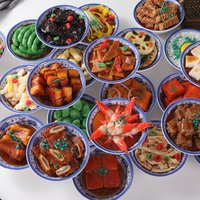 Simulation Chinese Dish Model, Fake Model Realistic Hot Cool For Restaurant Display Sample Fake Food Props