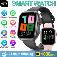 LIGE New Smart Watches 1000mAh Long Battery Life For Men Women Fitness Sports Bluetooth Call Waterproof 1.85 inch HD Smartwatch