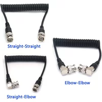 Right Angle BNC To Right Angle BNC Spring Cable SDI 12G Video Cable 75 Ω Coaxial Cable Camera Video Transmission Line