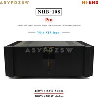 HI-END 108P NHB-108 Pro Stereo moc Hgh naturalny dźwięk niskie zniekształcenia czysty wzmacniacz mocy 150W--300W 4--8ohm