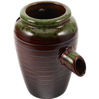 Ceramic Jar Water Fountain Elegant Terracotta Pond Spitter Outdoor Garden Courtyard Decorative Waterfall Fountain Ceramic Pot