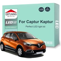 10Pcs Car Accessories For Renault Captur Kaptur 2013-2018 2019 2020 2021 Canbus Dome License Plate LED Interior Light Bulb Kit