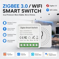 Zigbee 3.0 Wireless Magnetic Door Window Detector Smart Home Security Alarm Sensor With APP Alert Notification Voice Control
