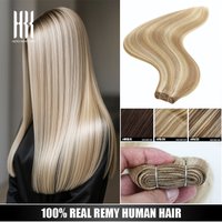 Hero Remy Straight European Natural Human Hair Weaves 80g/pc Highlights Weft Bundles 16-22" Machine Weave Extensions