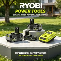 Ryobi Original 18V ONE+ Lithium Battery 6.0Ah Compatible With P102 P103 P107 Long Lasting Power For Cordless Drill Garden Tools