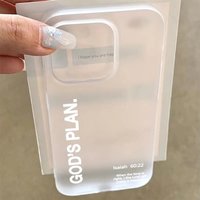 Minimalist Niche Letter Frosted Soft Phone Case For iPhone 17 16 15 Pro Max 14 13 12 11 7 8 Plus 17 Air XS X XR 13 12 Mini Cover