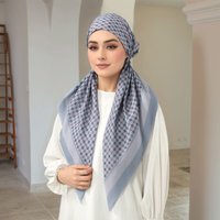 New Malaysia Flower Print Hijab Headscarf Premium Cotton Voile Soft Fashion Muslim Scarf Turban Shawl Head Wrap 76*25cm