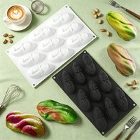 1 or 4 or 9-Cell Pistachios Design Food Grade Silicone Chocolate Mold French Mousse Cake Mould Soap Molds Kitchen Dessert Tools