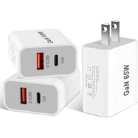 65W GaN USB Charger Fast Charging EU/US/UK/AU Plug Phone Charge Adapter For iPhone Xiaomi Samsung QC 3.0 Type C PD Wall Charger
