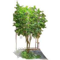 Simulation banyan tree large fake tree wishing tree hotel indoor and outdoor green plant decoration wedding window props