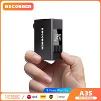BSCOBBER Mini Tragbare Elektrische Fahrradpumpe Kabellose Reifenpumpe 120PSI Fahrradzubehör A3S Presta Schrader Ventil
