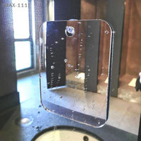【xxx】Acrylic Anti Fog Mirror Shower Shaving Fogless Mirror Washroom Unbreakable Travel Shaving Bathroom Accessories Tools