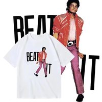 2026 Michael Jackson MJ Men T Shirt Unisex Cotton Short Sleeve Y2k Vintage Tee Streetwear Tops Fan Gifts