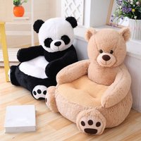 Small Panda Cartoon Sofa Chair Bear Duck Animal Soft Children's Bear Sofa Chair Ergonomic Comfortable Cartoon Lazy Sofa Cover