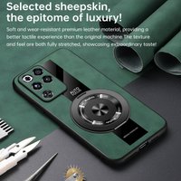 For Red Magic 11 Pro Case Luxury Leather Brushed 360° Rotating Stand Cover For Red Magic 11 Pro Shockproof Funda