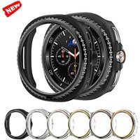 Metal Bezel Ring+Cover for Samsung Galaxy Watch 8 classic 46mm Protector Hard PC protective Bumper Galaxy Watch8 classic Case 46