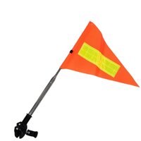 AliExpress NONE Safety Reflective Bike Flag Set with Mounting Pole Bright Warning Flag for Bicycle Scooter Golf Cart Kids Outdoor Cycling Travel