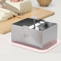 304 Stainless Steel To Fu Press Mould Adjustable Rust-proof Paneer Making Mold DIY with Drain Hole Soybean Curd Maker Cheese