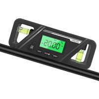 HW300 Inclinometer LCD Display Digital Protractor Level Meter Angle Measuring Inclinometer 90°Level Neodymium Magnetic Base