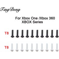 20-50-100Pcs T8 Black Silver Torx Screws Head T8 Screw Set For Xbox One /XBOX 360 /Xbox Series Controller Repair Part
