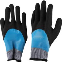 Blue Electrical Safety Gloves Insulated Natural Rubber Withstand 400V For Industrial And Electrician Use