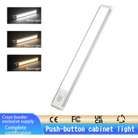 1pc Wireless Rechargeable LED Motion Sensor Cabinet Light - for Closet, Kitchen, Wardrobe, Stairs -Type-C Charging Light Bar